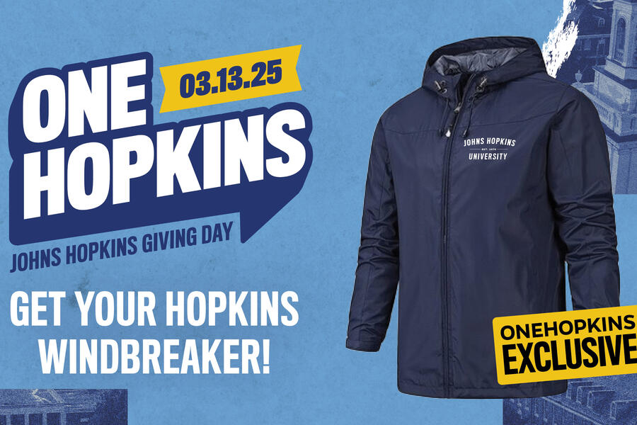 One Hopkins promotional image - Get your Hopkins windbreaker