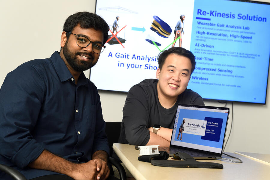 Anway Pimpalkar, left, and Junjen Chen