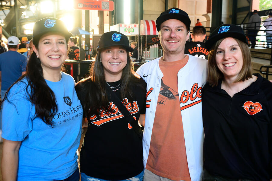 Attendees at Hopkins Night at Camden Yards