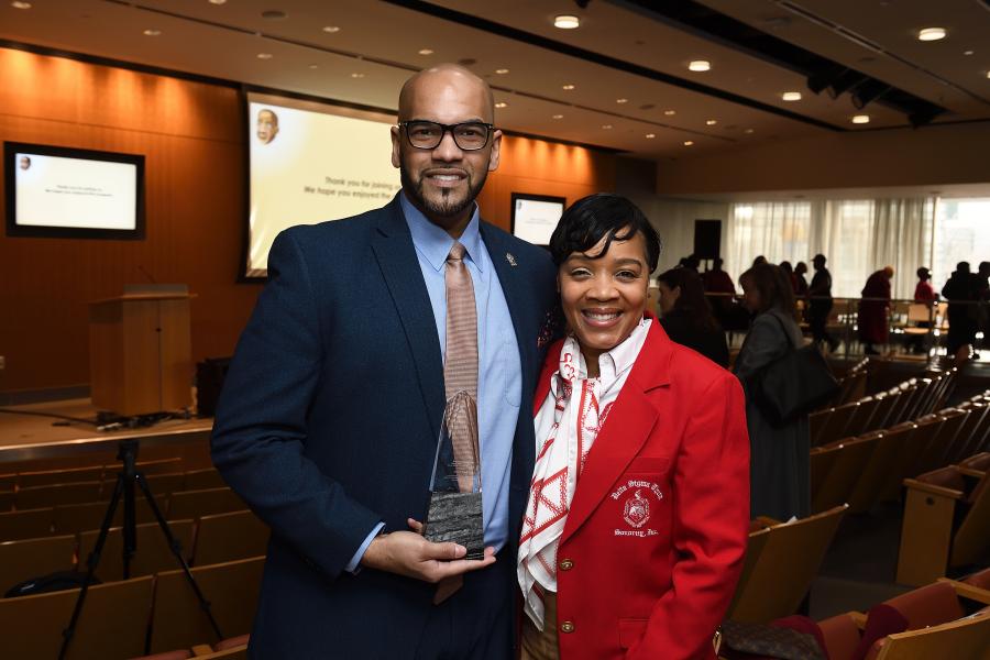 Joe D’Angelo and his wife, Shanita Tabb-D’Angelo