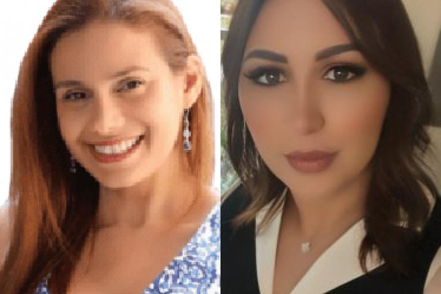 Mirit Bessire, left, and Sana Jafire