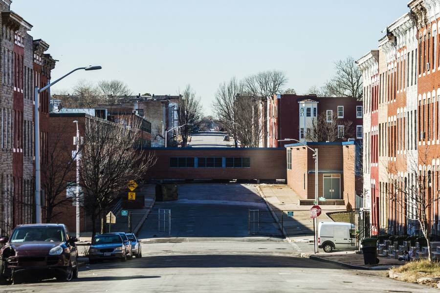 A Baltimore school in a neighborhood