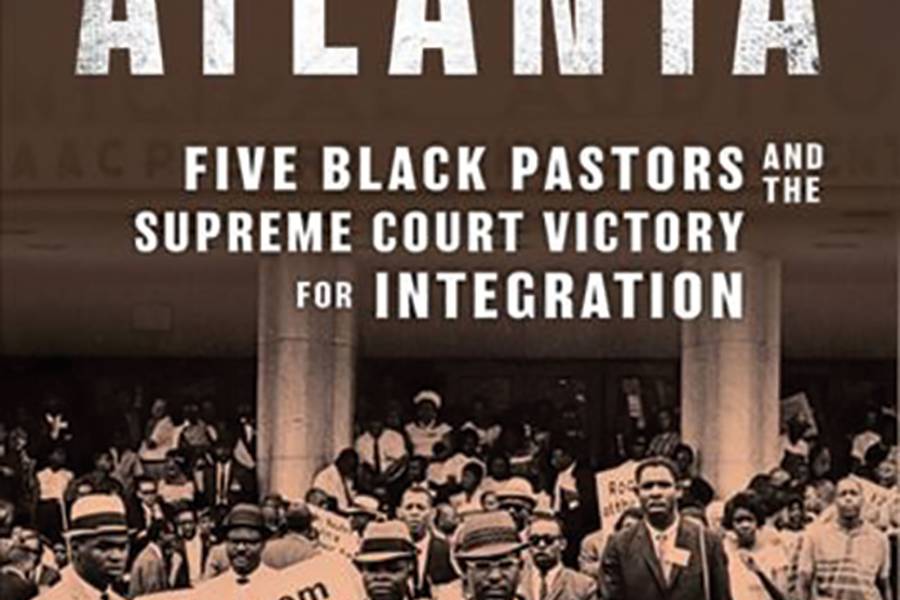 Book cover for 'Heart of Atlanta' depicts protestors in the Civil Rights era