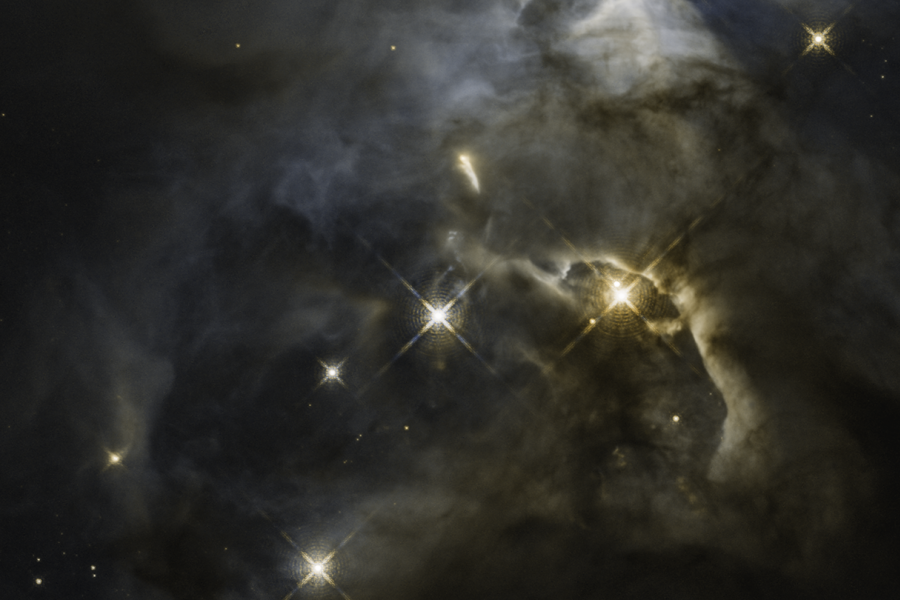Hubble image of distant Serpens Nebula