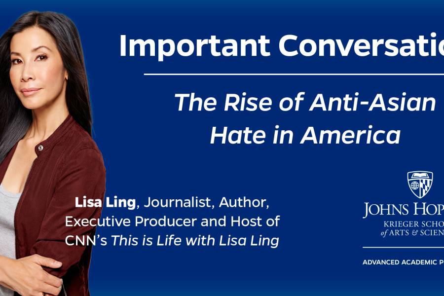 Flyer image for Important Conversations event includes an image of reporter Lisa Ling