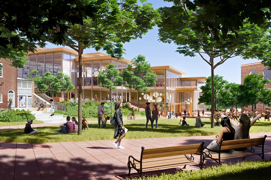 Design concept selected for Hopkins Student Center Hub