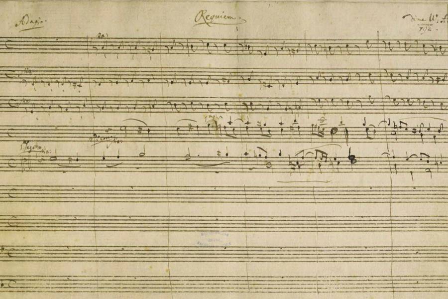 A sheet from Mozart's Requiem