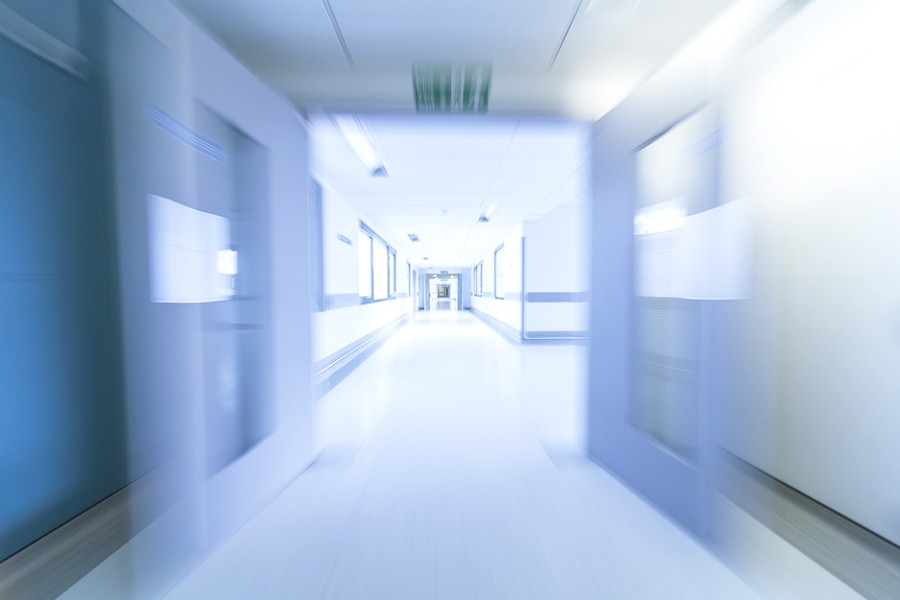 Hsopital corridor abstract blur