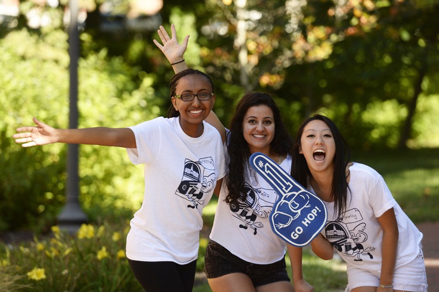 3 Students. College accept a student picture. College accept a student.