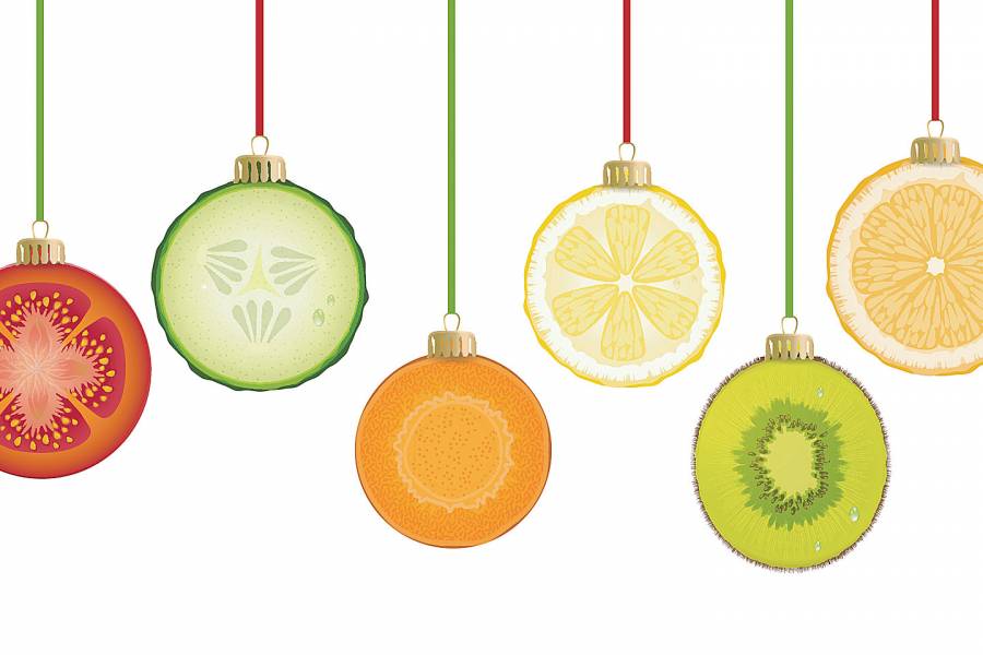 Christmas ornaments that look like fruit slices