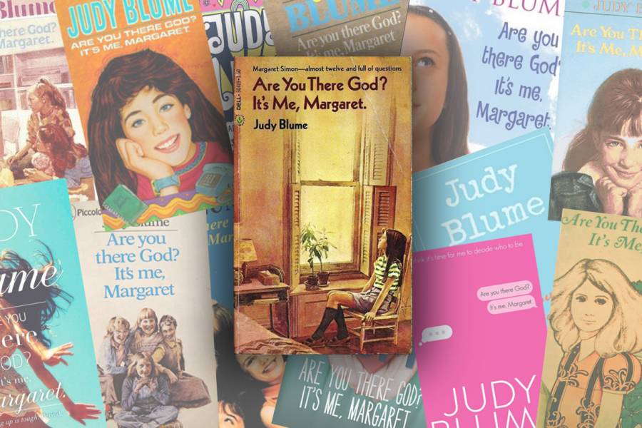 Collage of Judy Blume book covers