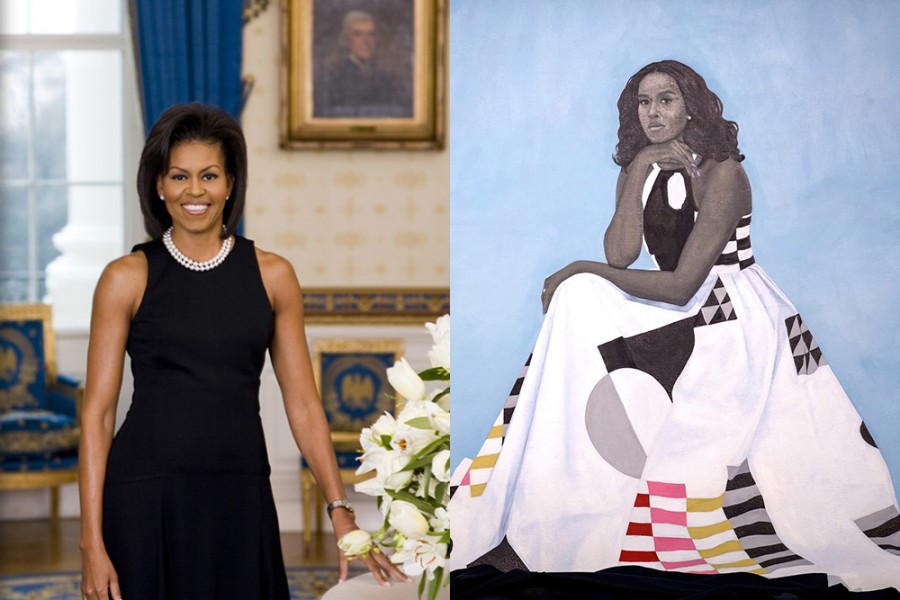 Get Michelle Obama Portrait Dress Pics