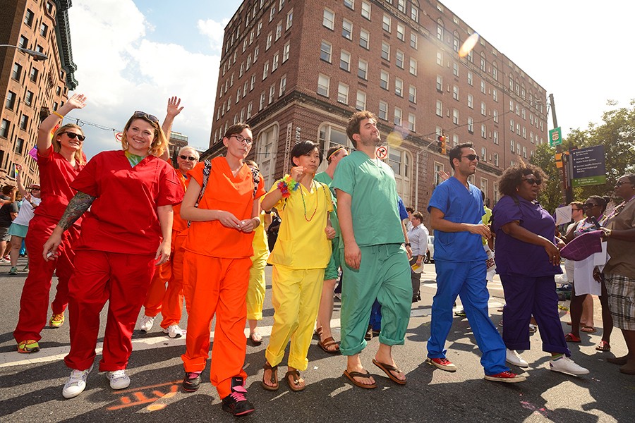JHU participants in Baltimore's Gay Pride parade