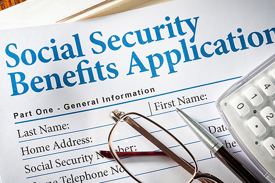 Social Security benefits application