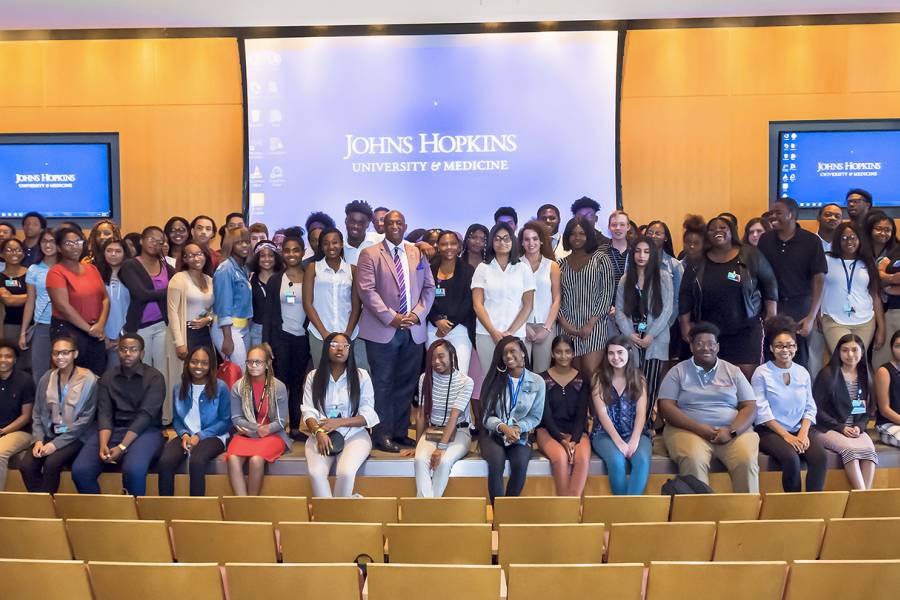Johns Hopkins summer interns with Baltimore Mayor Jack Young
