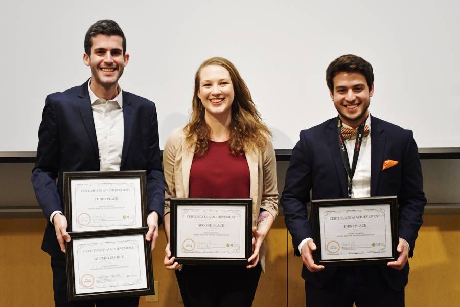 Winners of the 3-Minute Thesis Competition
