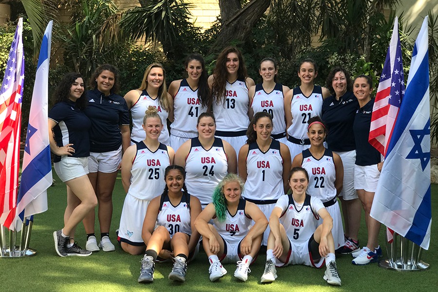 USA Open Women's Basketball Team poses for a team photo