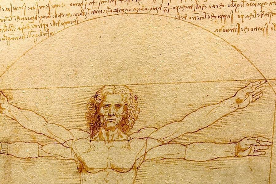 Detail from Leonardo da Vinci's 