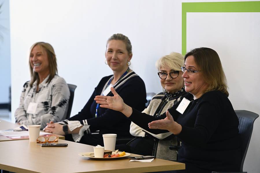Panelists speak at Women in Innovation event