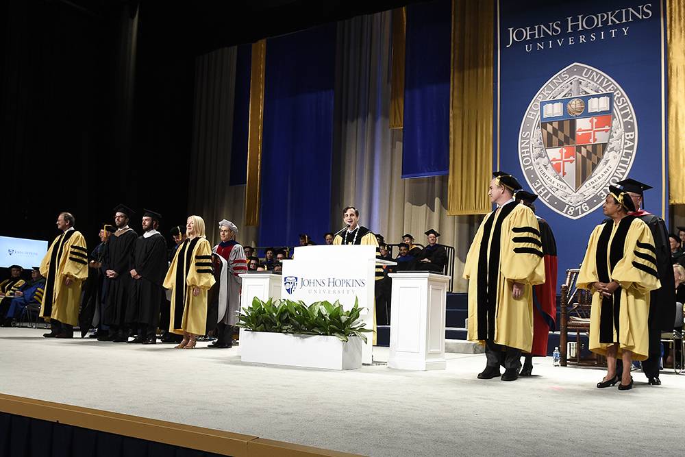 Four receive honorary degrees at Johns Hopkins commencement ceremony Hub