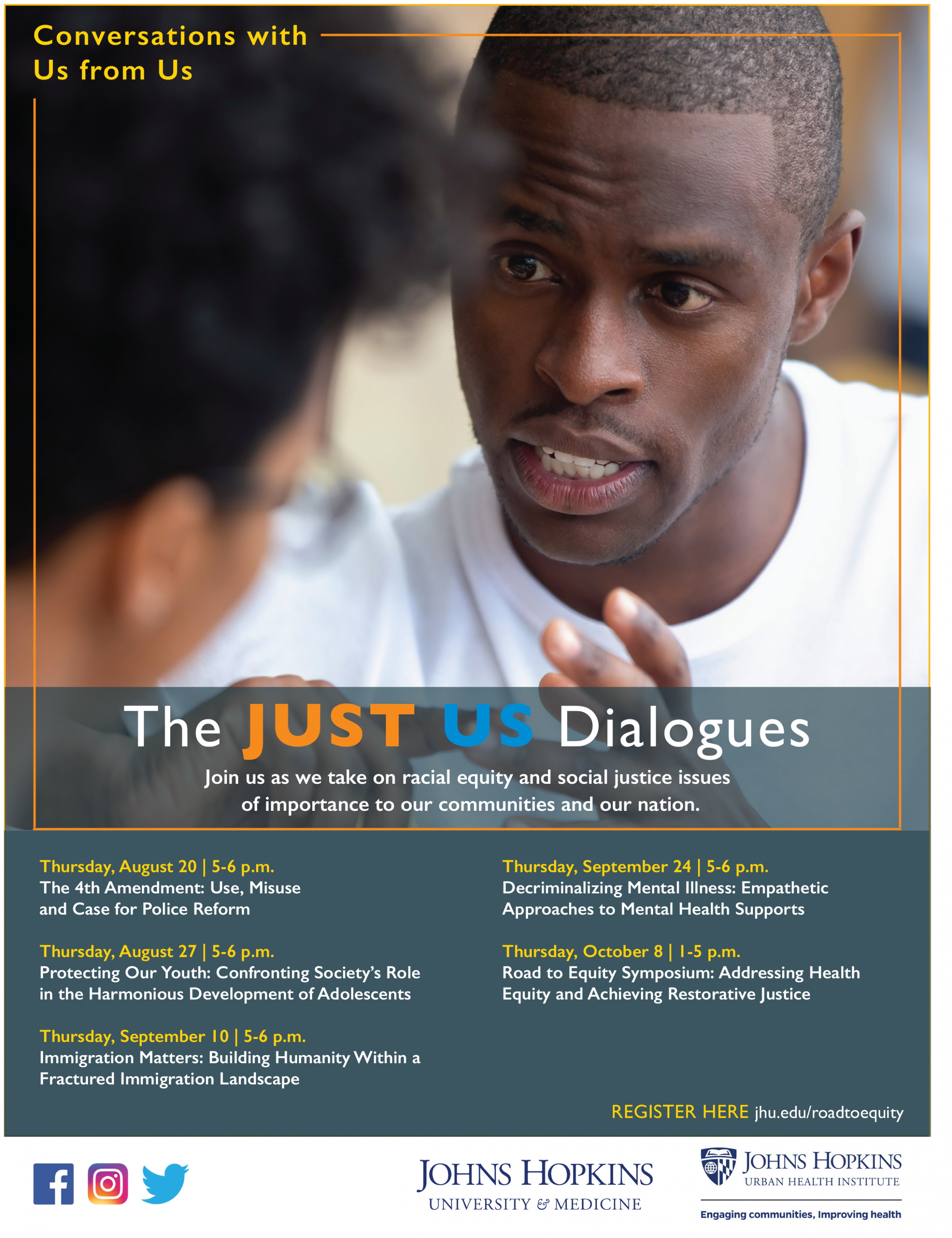 Johns Hopkins Just Us Dialogues Will Spotlight Critical Health And Justice Disparities Hub