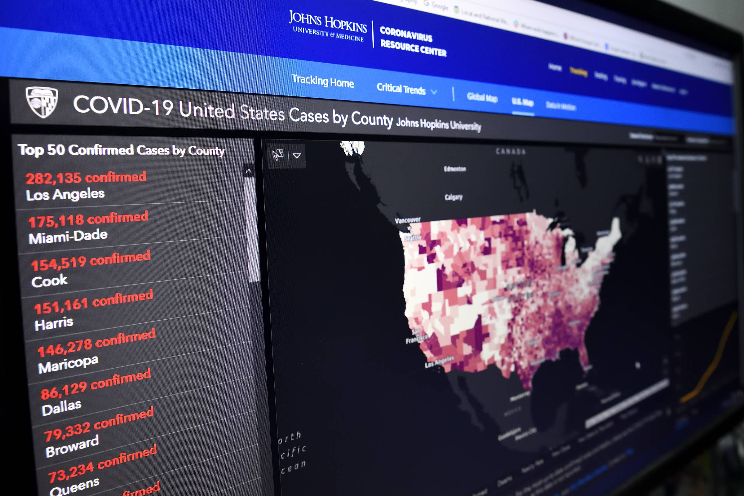 Johns Hopkins University Tracker Time Names Johns Hopkins Coronavirus Resource Center A Top Invention Of  2020 | Hub