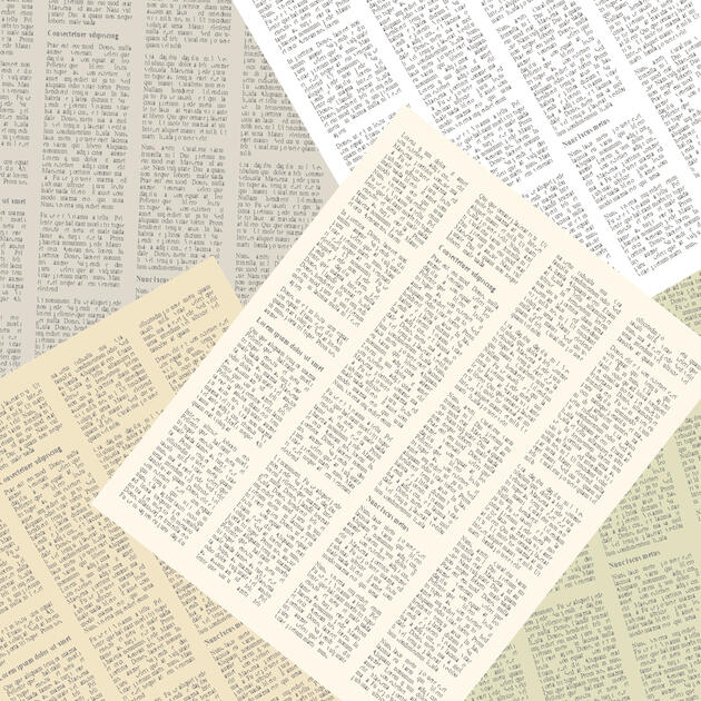 background of pages of vintage newspapers