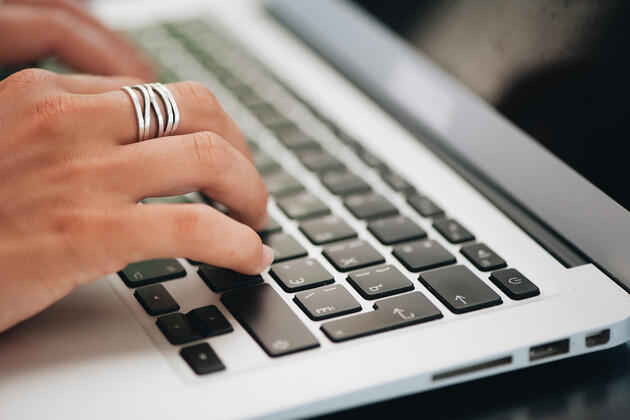 Hands on a keyboard