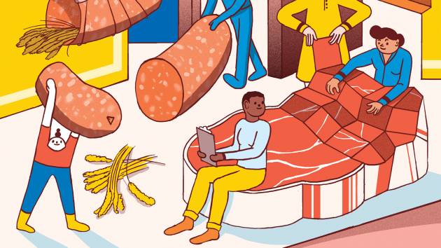 Illustration of alternative meats